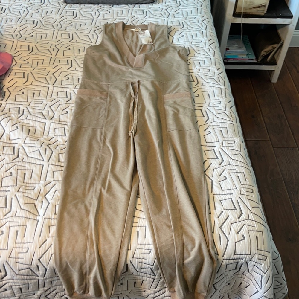 Hem & Thread Sand Jumpsuit